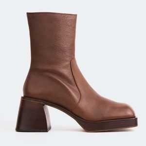 Brown Leather L'Intervalle Boots
